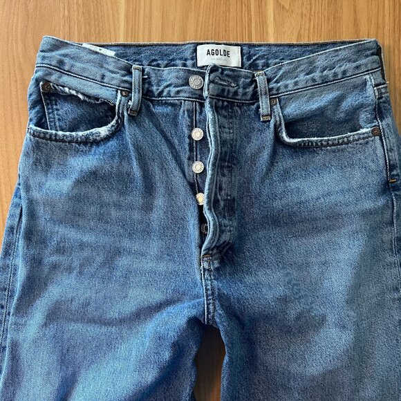 Agolde 90's Pinch Waist Jean with Ripped Knee - Picture 5 of 9